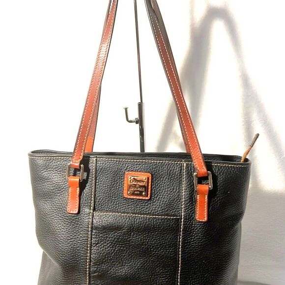 Dooney & Bourke Small Lexington Black Pebbled Grain Leather Tote - COA - EUC - Picture 2 of 13